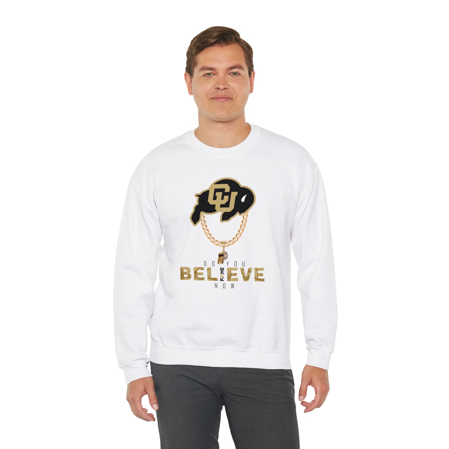 Colorado Buffs Do You Believe Coach Prime Crewneck Sweatshirt