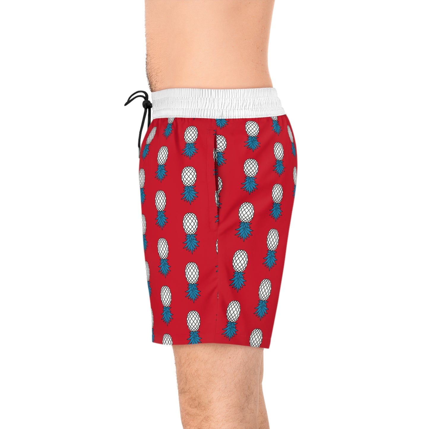 Pineapple Swim Shorts - Fire Red