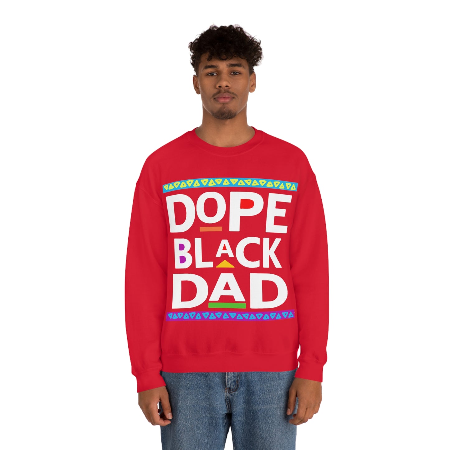 Dope Black Dad Crewneck Sweatshirt