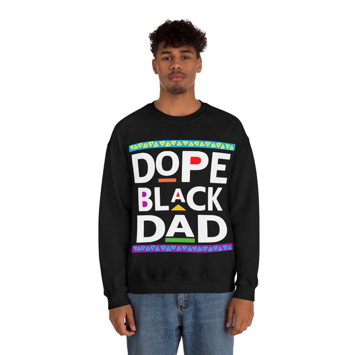 Dope Black Dad Crewneck Sweatshirt