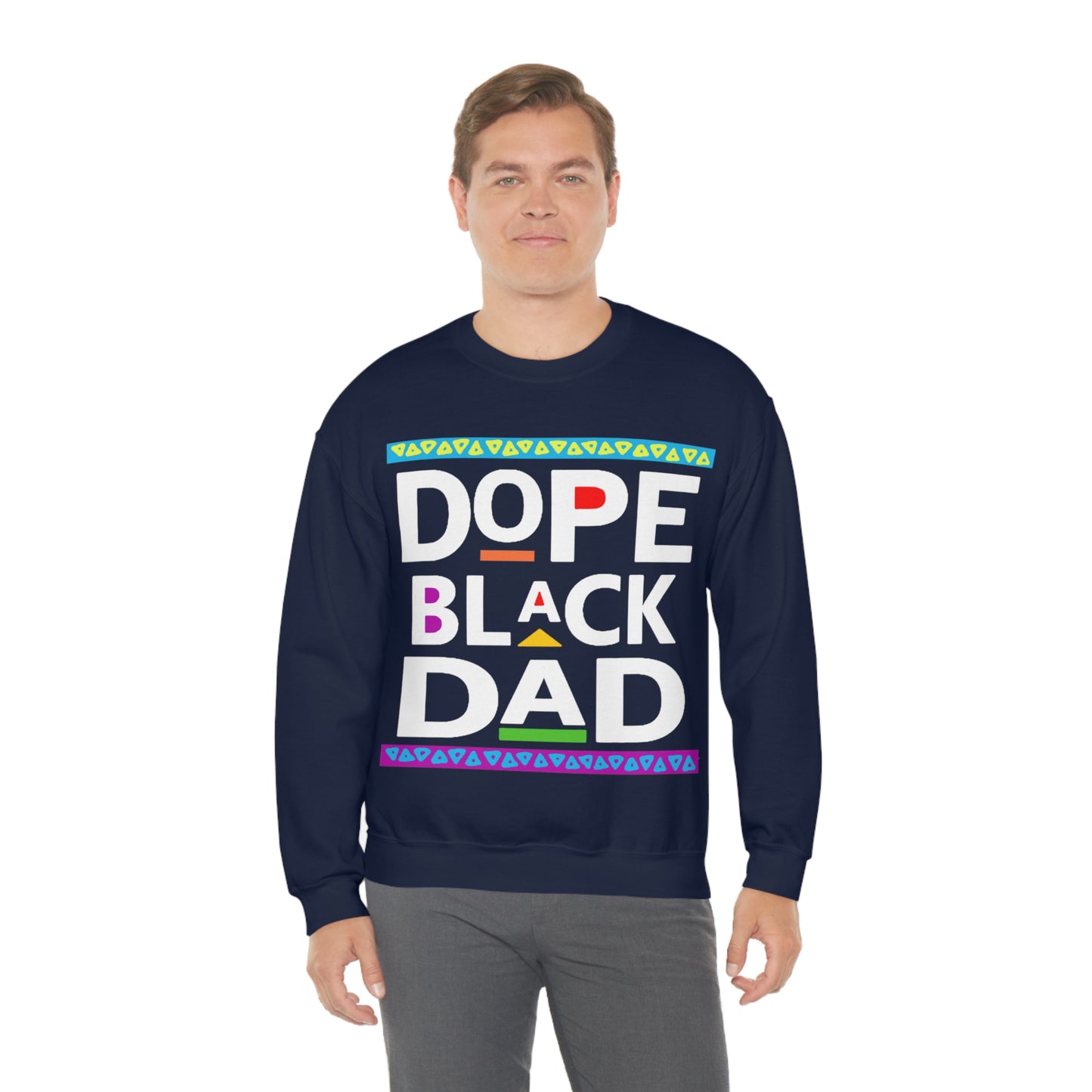 Dope Black Dad Crewneck Sweatshirt