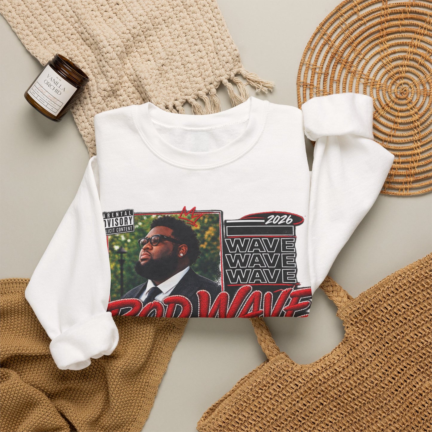 Rod Wave Collage Sweatshirt | Official Tour Graphic Rap Crewneck Pullover
