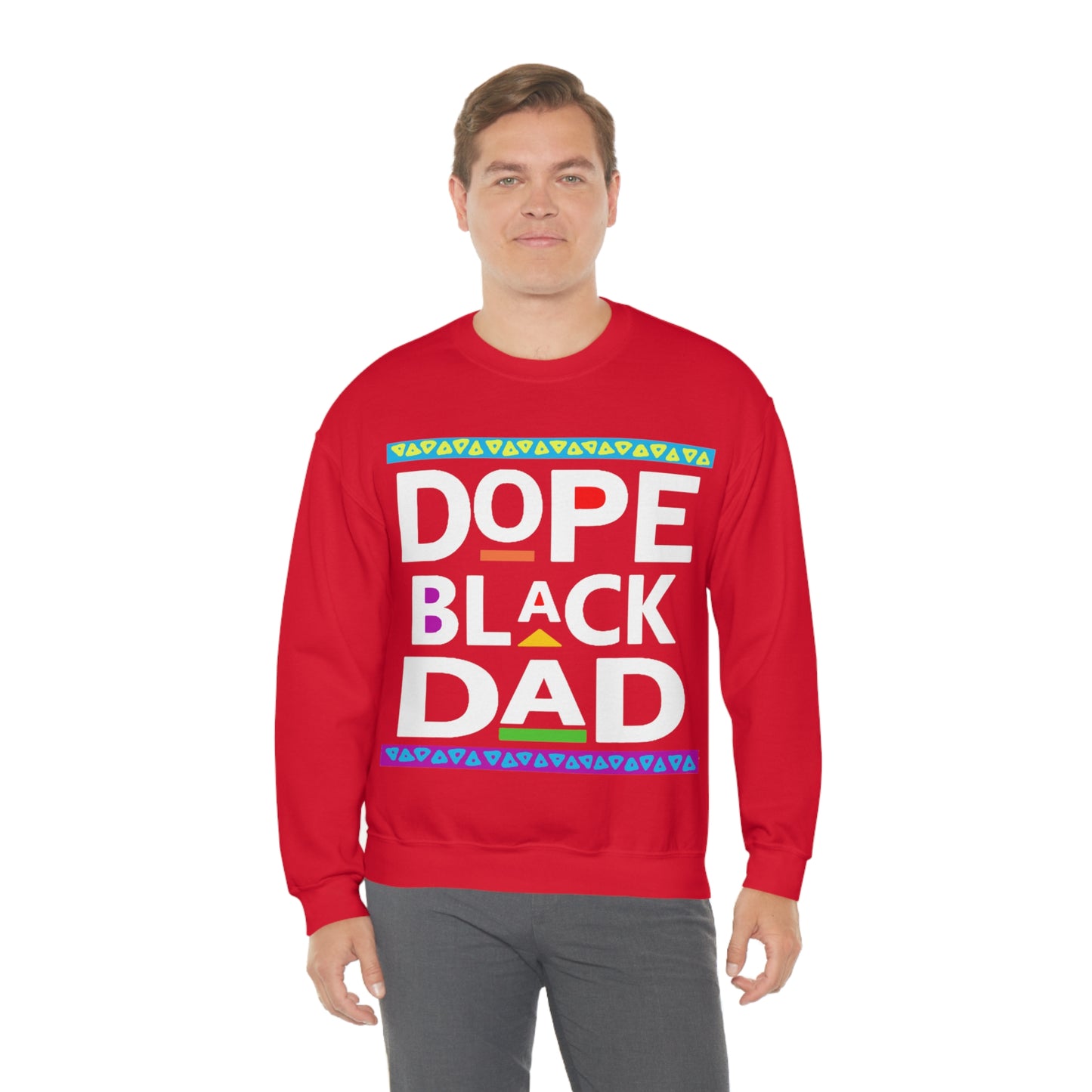 Dope Black Dad Crewneck Sweatshirt
