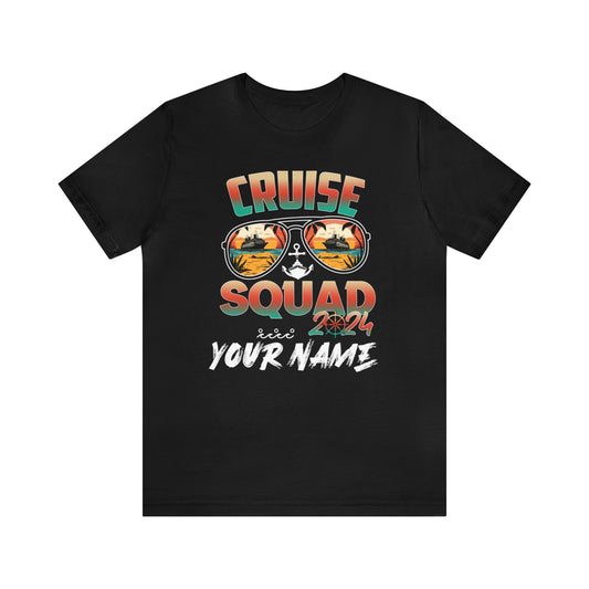 Cruise Squad Adult Tee, Cruise Group Shirt, Family Cruise, Unisex Short Sleeve Tee