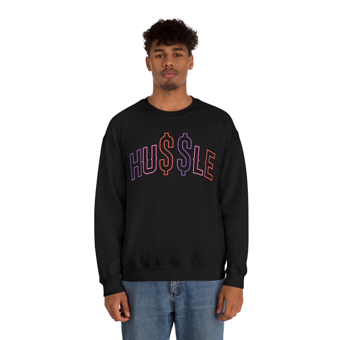 Hussle Neon Crewneck Sweatshirt