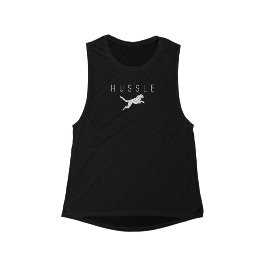 Women's Hussle Flowy Scoop Muscle Tank