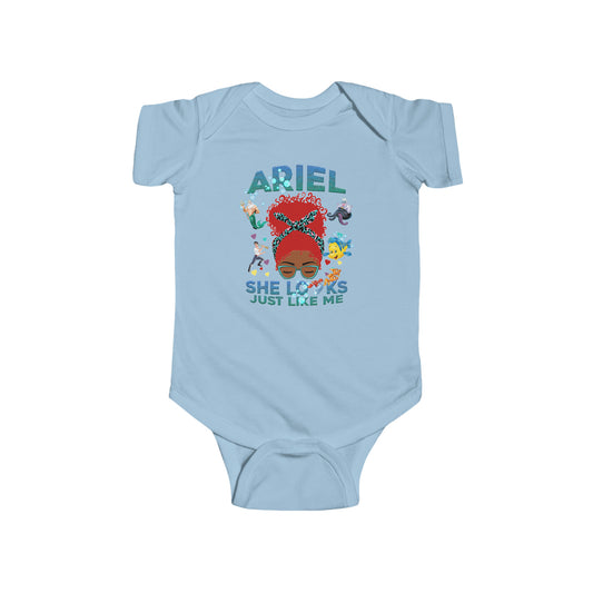 Black Little Mermaid, Black Girl Magic Shirt, Black Queen Shirt, Mermaid Shirt, Ariel, Infant Onesie