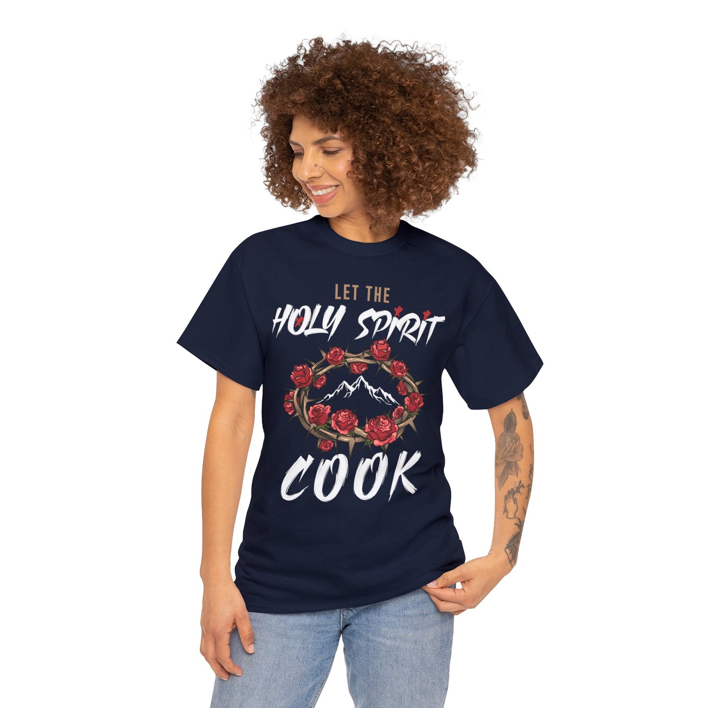 Let The Holy Spirit Cook Cotton Tee