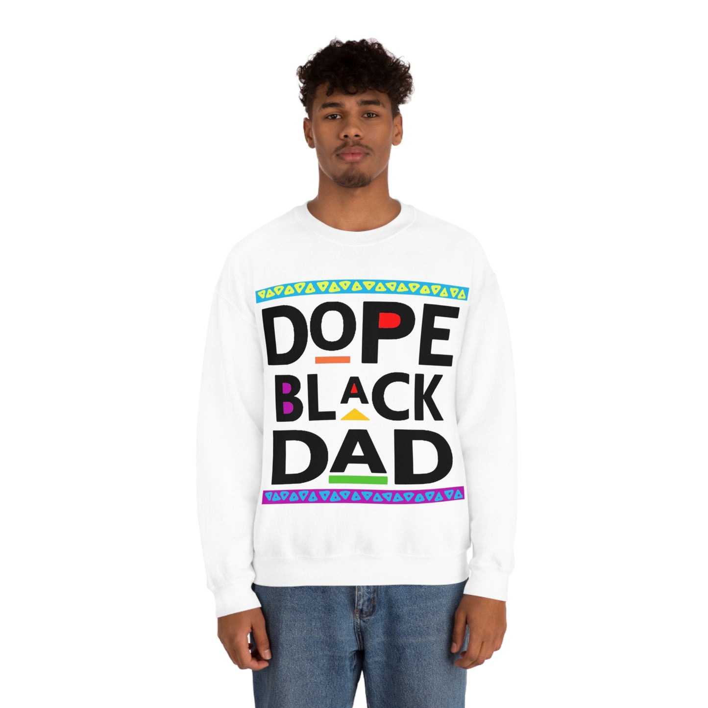 Dope Black Dad Crewneck Sweatshirt
