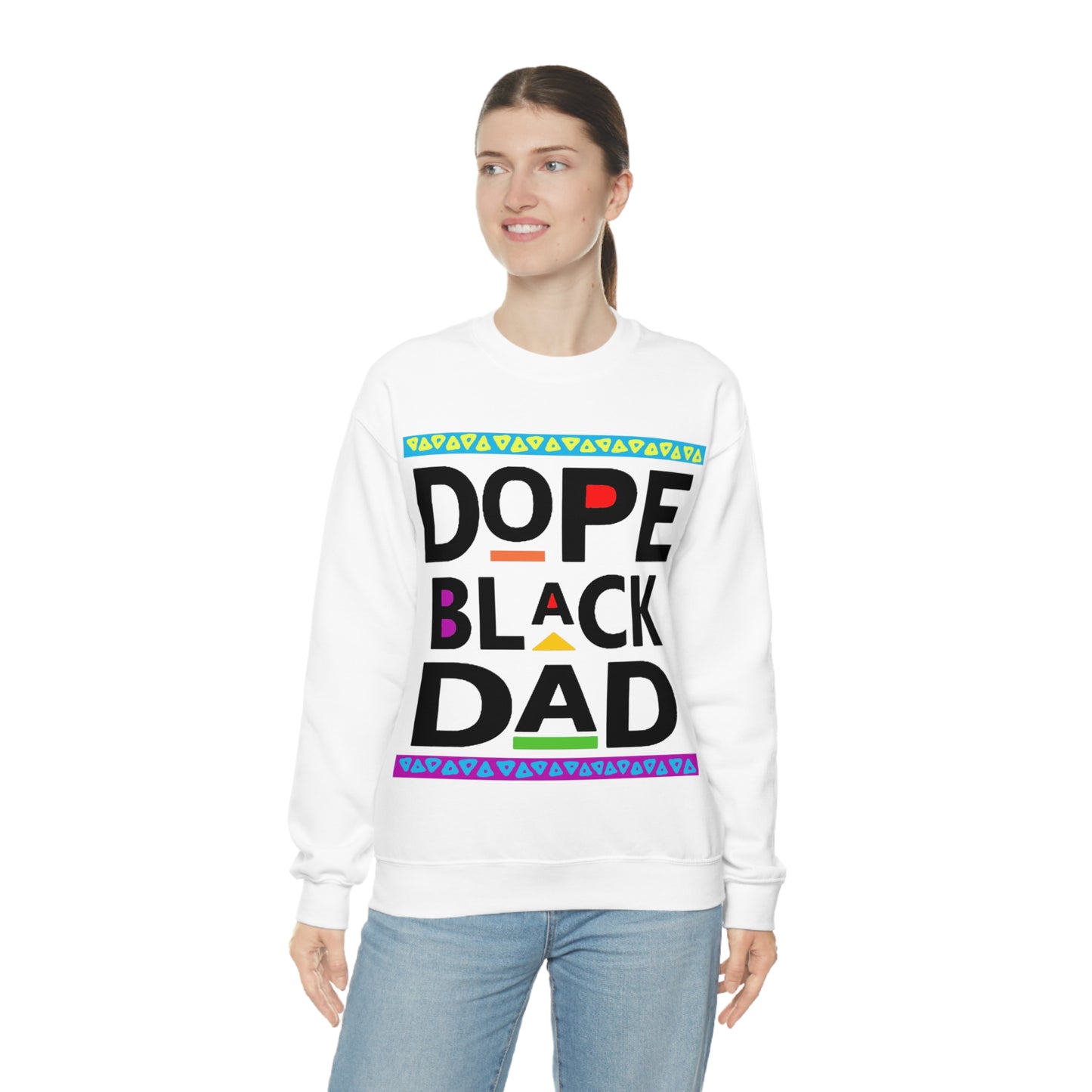 Dope Black Dad Crewneck Sweatshirt