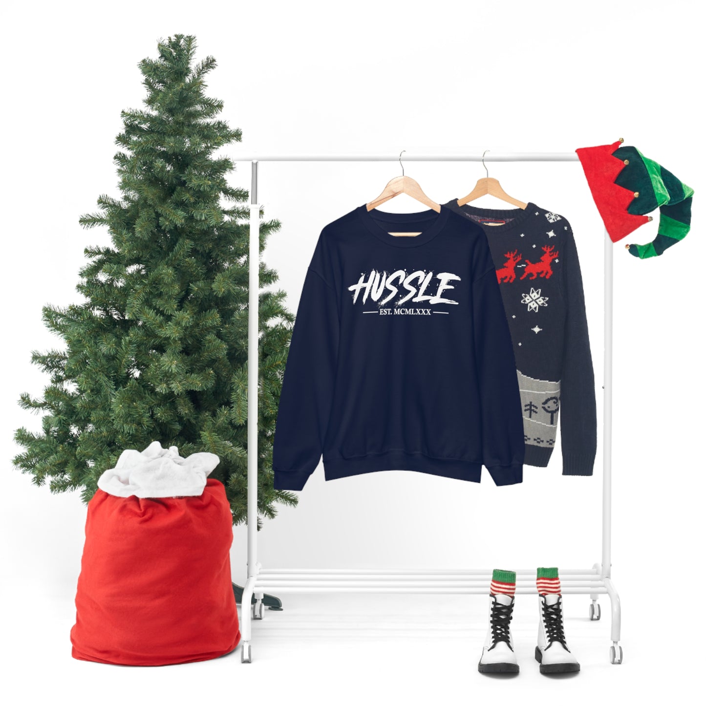 HUSSLE - 1980's Crewneck Sweatshirt