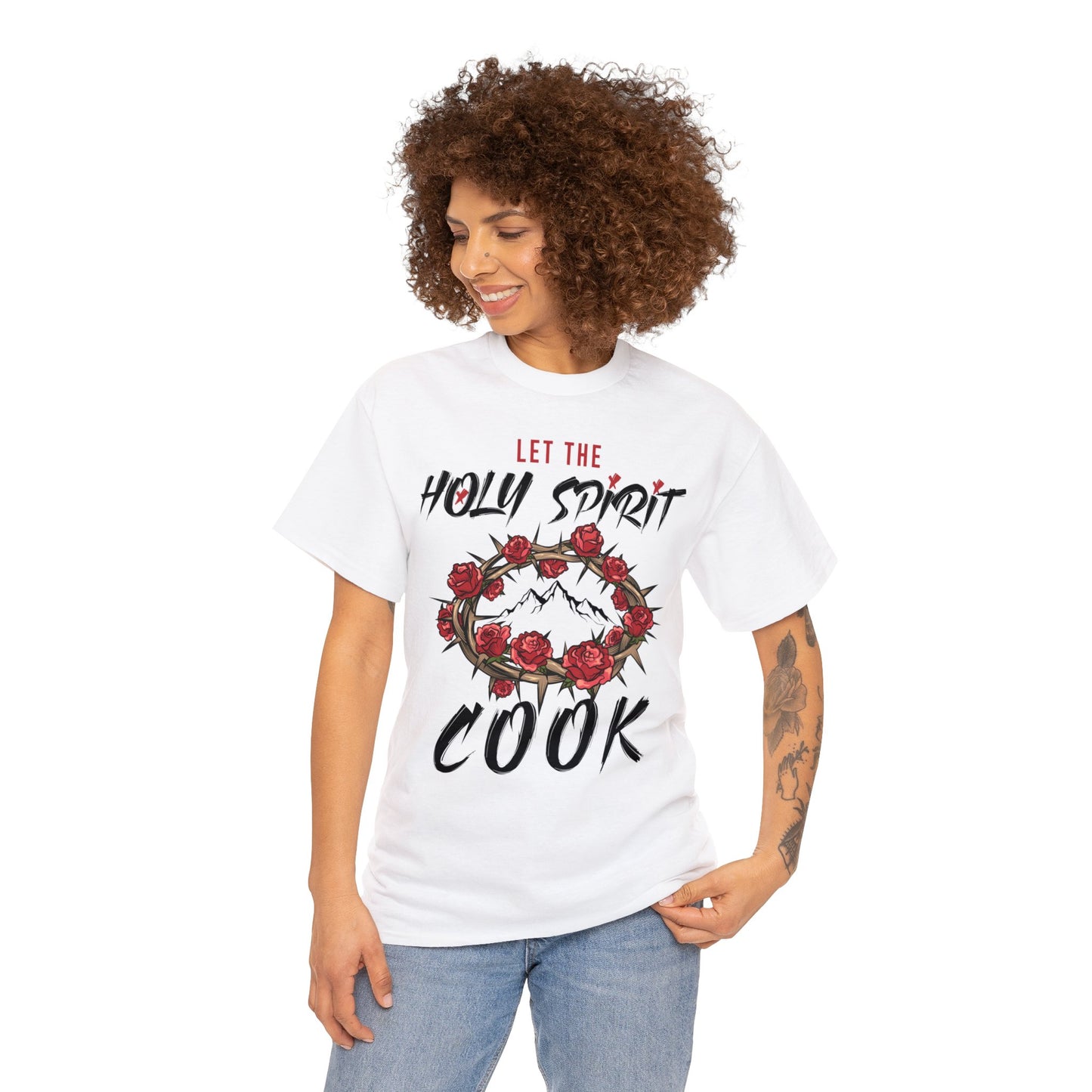 Let The Holy Spirit Cook Cotton Tee