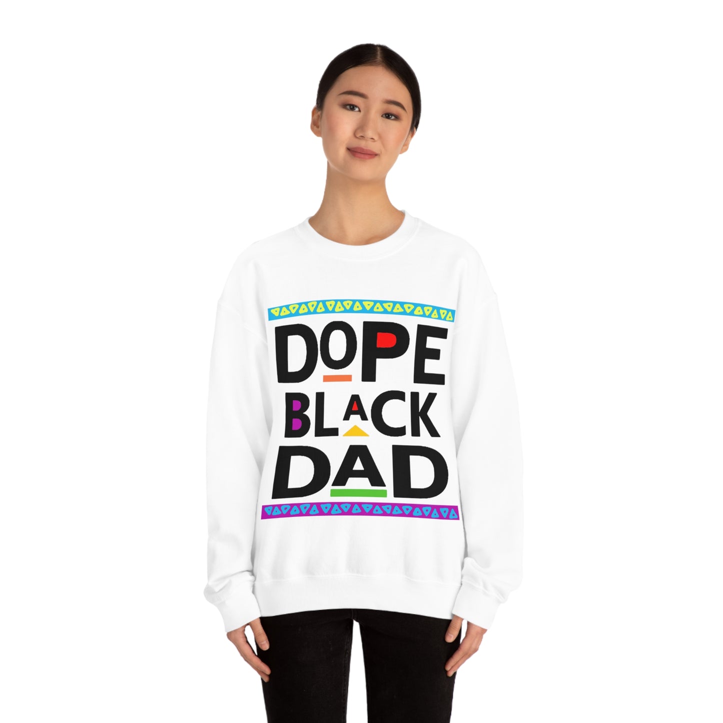 Dope Black Dad Crewneck Sweatshirt