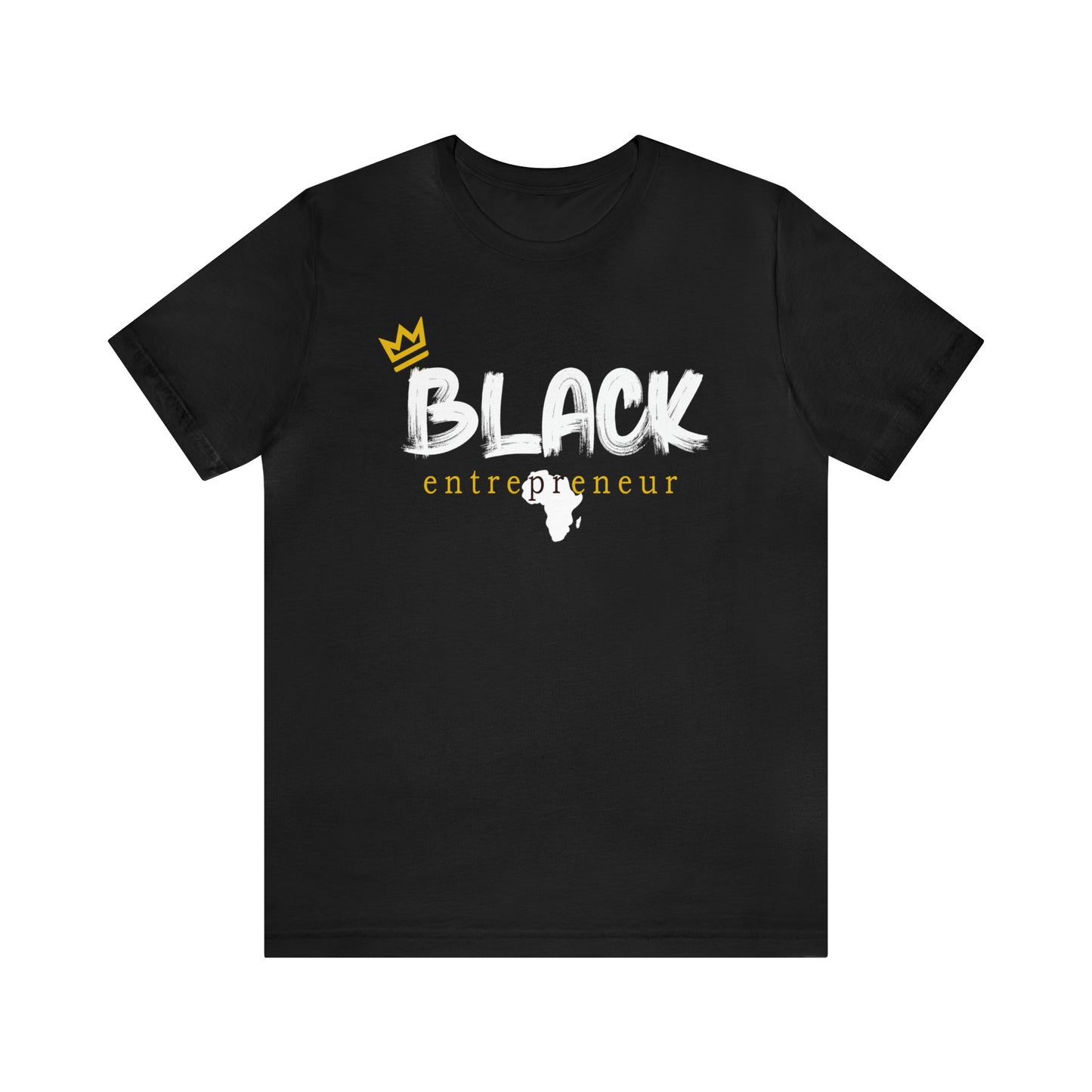 Black Entrepreneur - Premium Tee - Gold