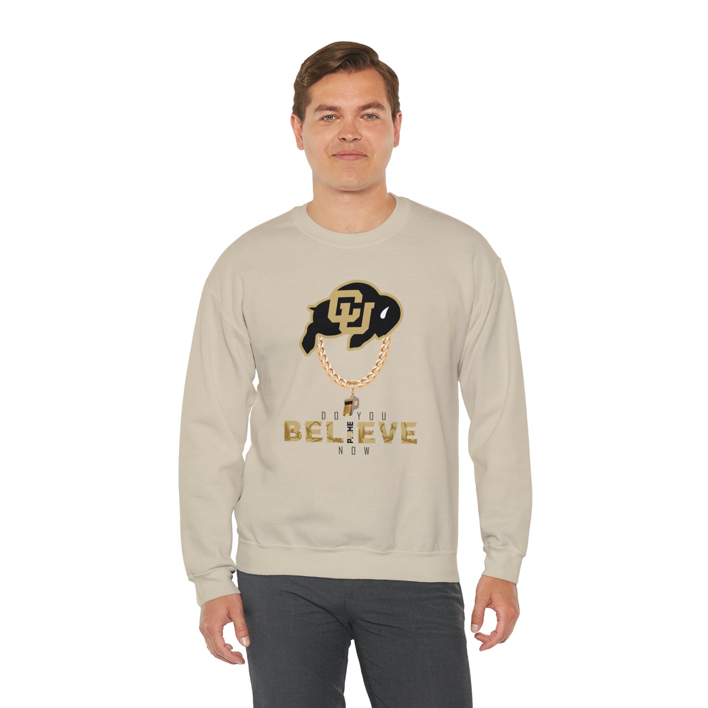 Colorado Buffs Do You Believe Coach Prime Crewneck Sweatshirt