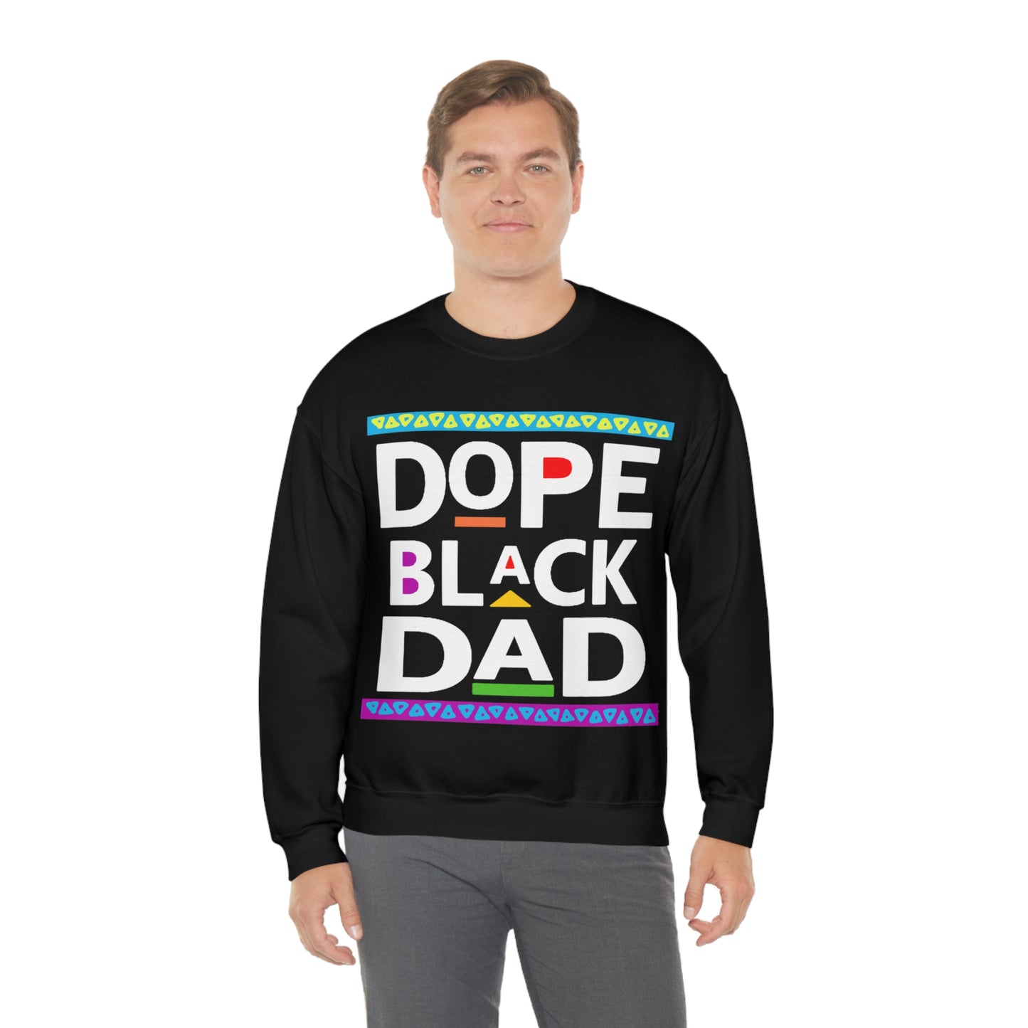 Dope Black Dad Crewneck Sweatshirt