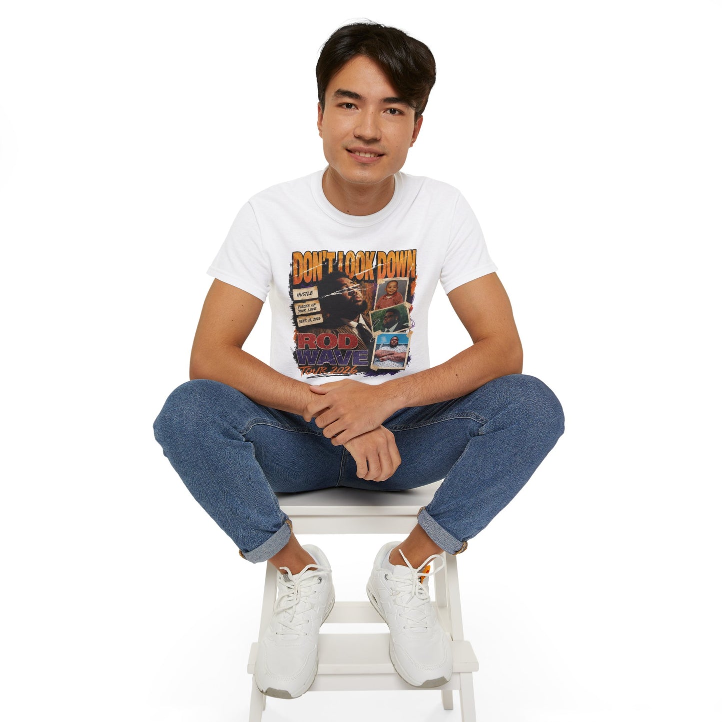 Rod Wave Don't Look Down Poster Shirt | Official Tour Concert Graphic Tee