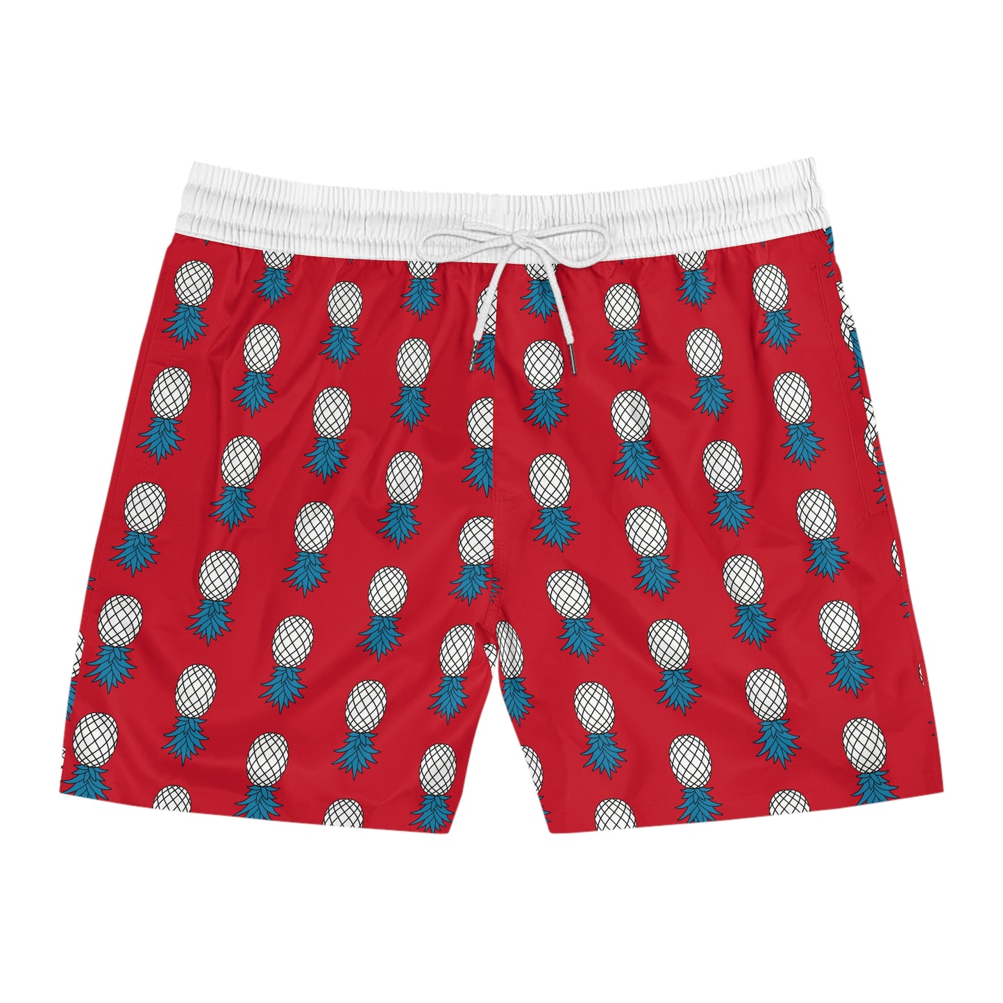 Pineapple Swim Shorts - Fire Red
