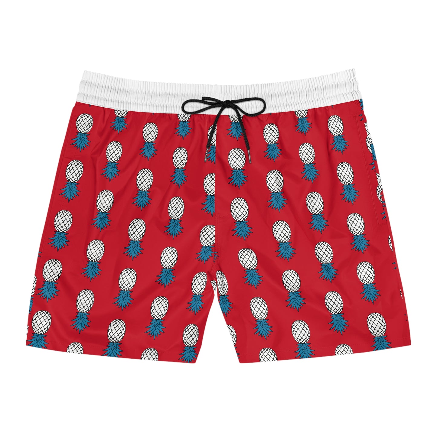 Pineapple Swim Shorts - Fire Red