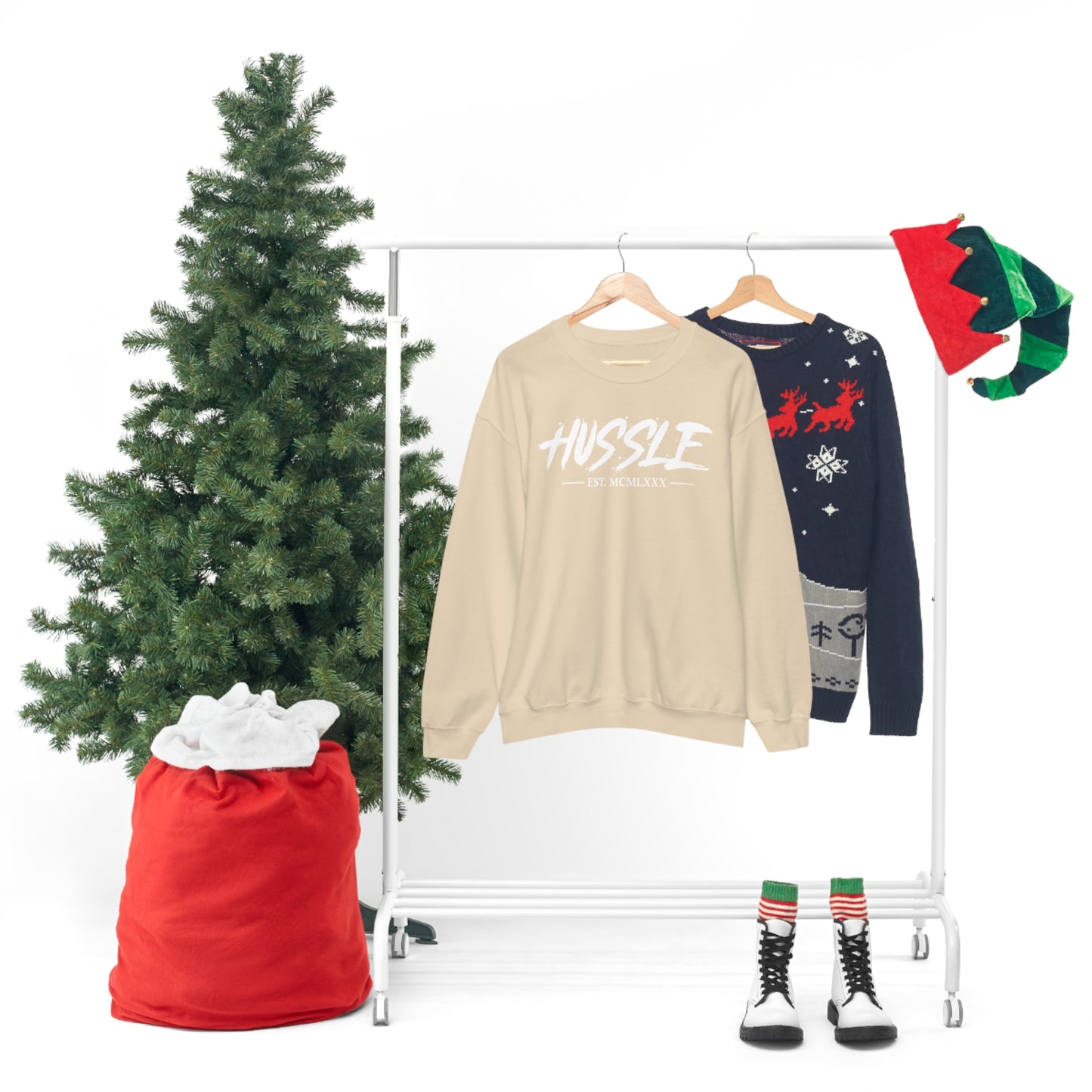 HUSSLE - 1980's Crewneck Sweatshirt