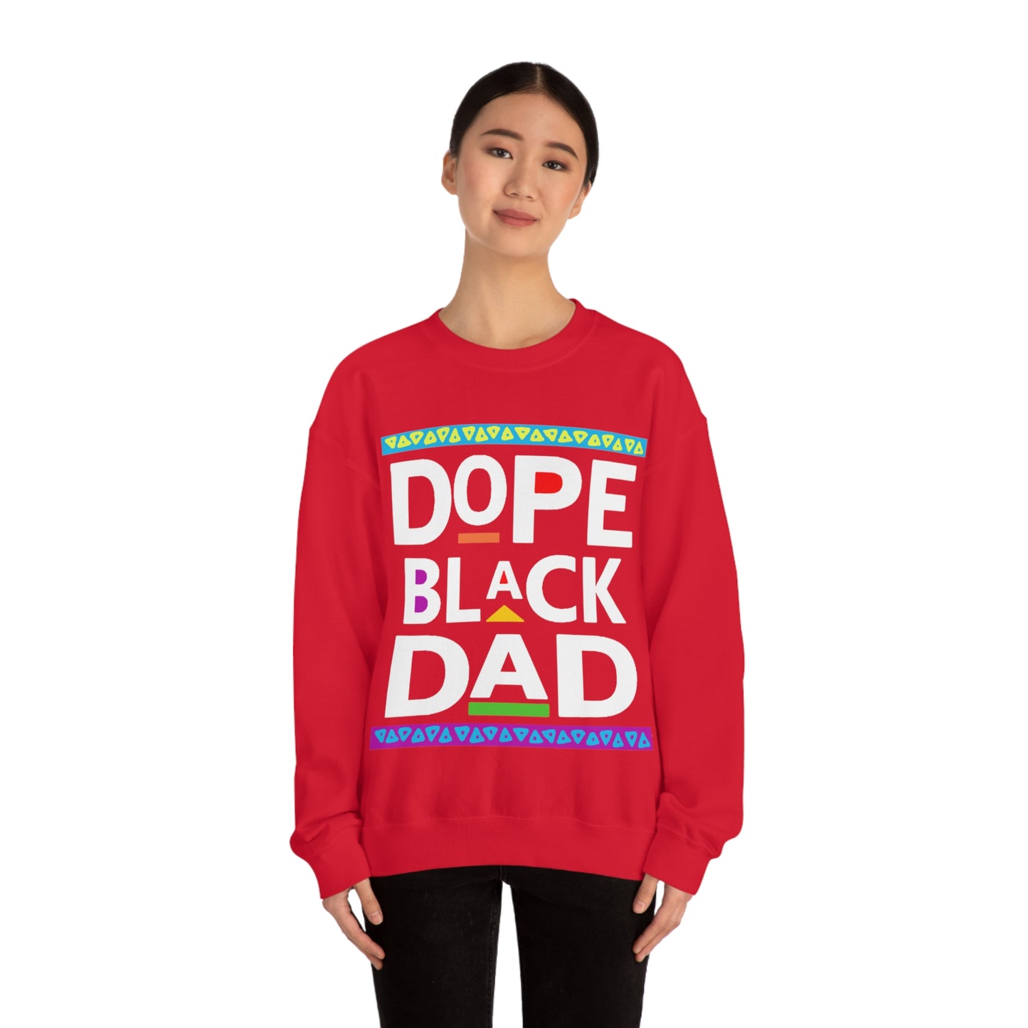 Dope Black Dad Crewneck Sweatshirt