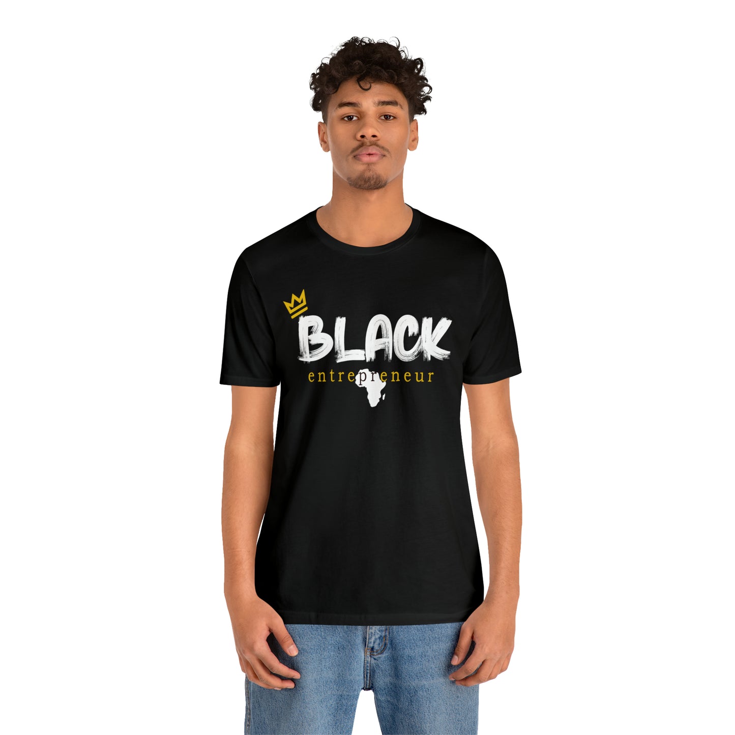 Black Entrepreneur - Premium Tee - Gold