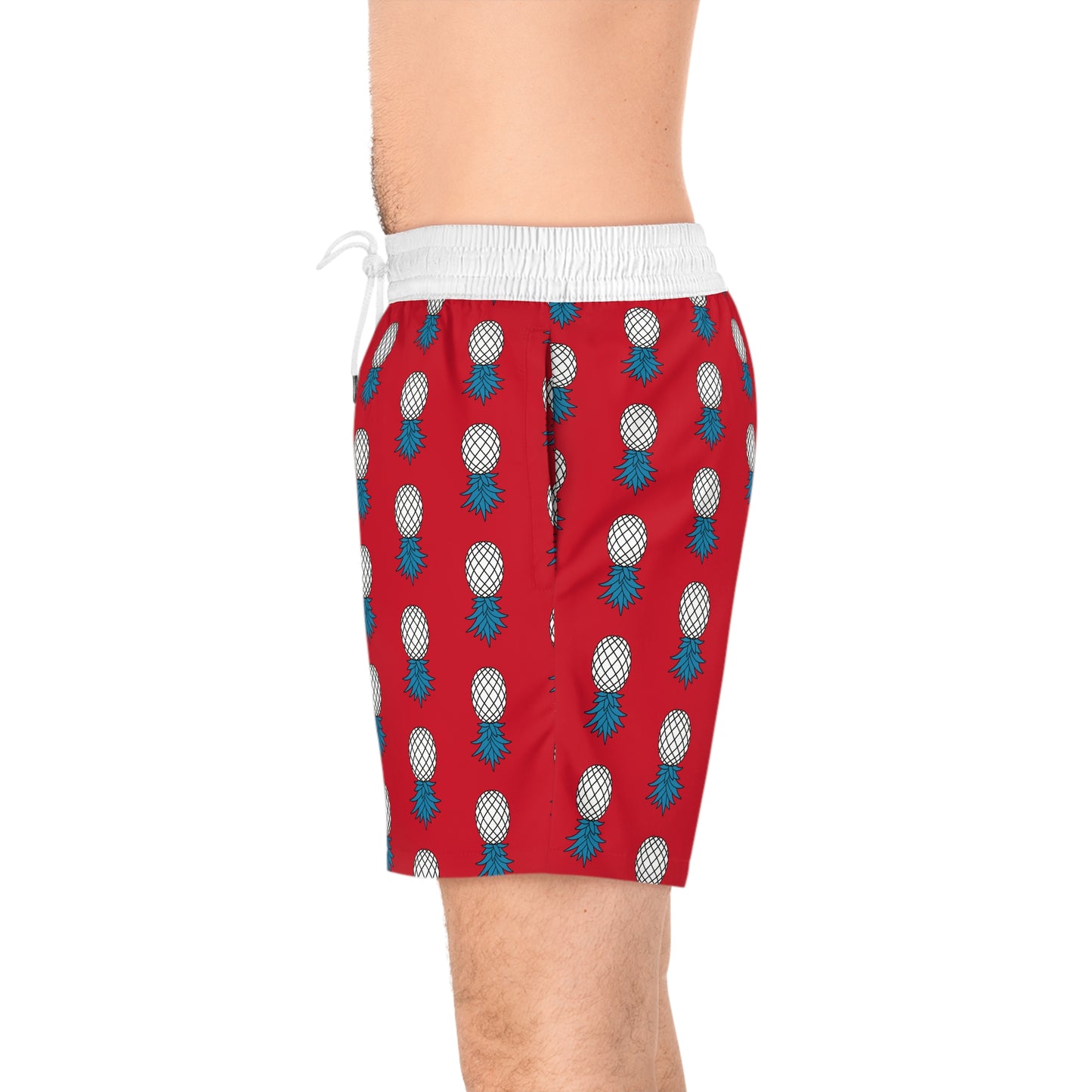 Pineapple Swim Shorts - Fire Red