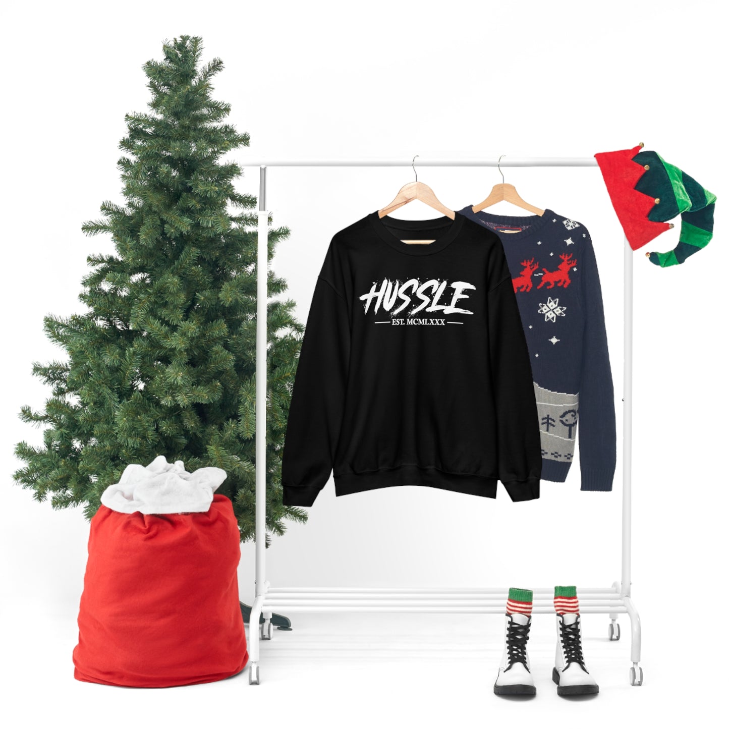 HUSSLE - 1980's Crewneck Sweatshirt