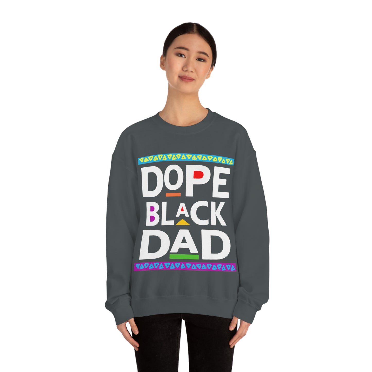Dope Black Dad Crewneck Sweatshirt