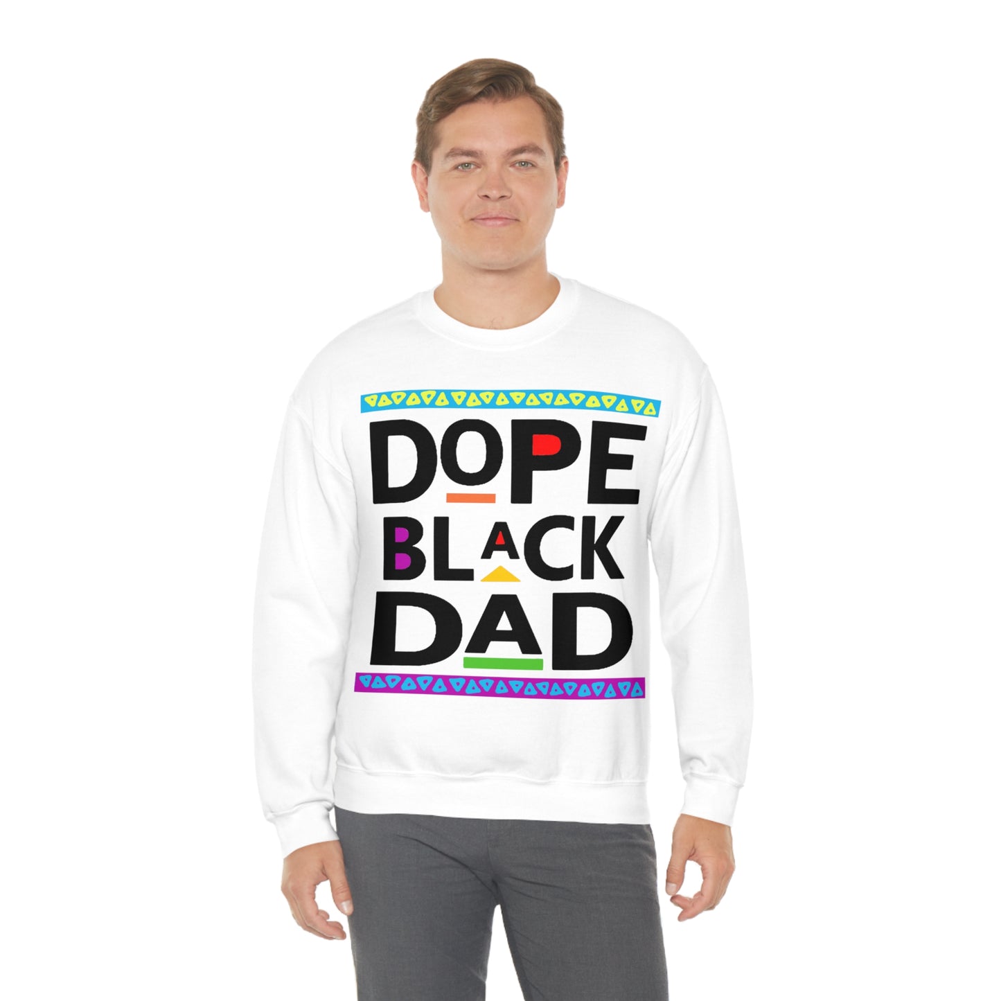 Dope Black Dad Crewneck Sweatshirt