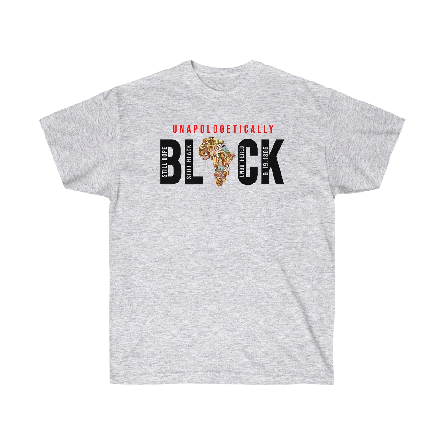 Unapologetically Black Cotton Tee - Adult