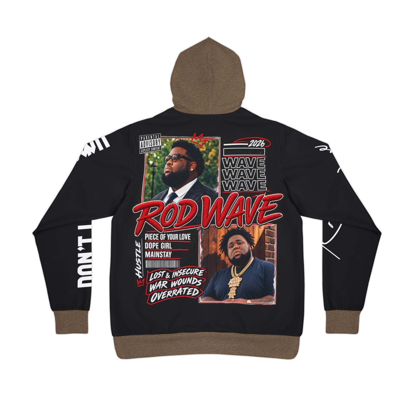 Rod Wave Don't Look Down Sublimation Hoodie | Official Rap Tour Pullover Merch