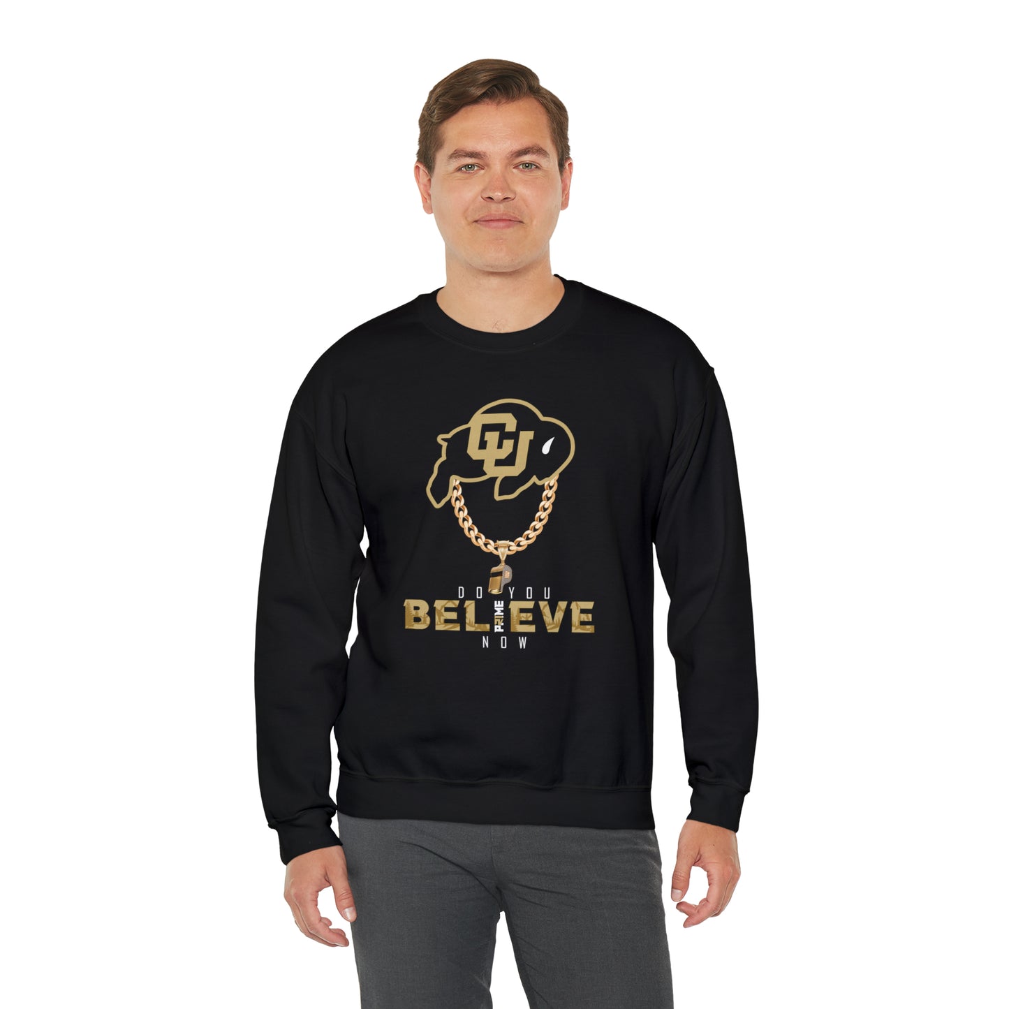 Colorado Buffs Do You Believe Coach Prime Crewneck Sweatshirt