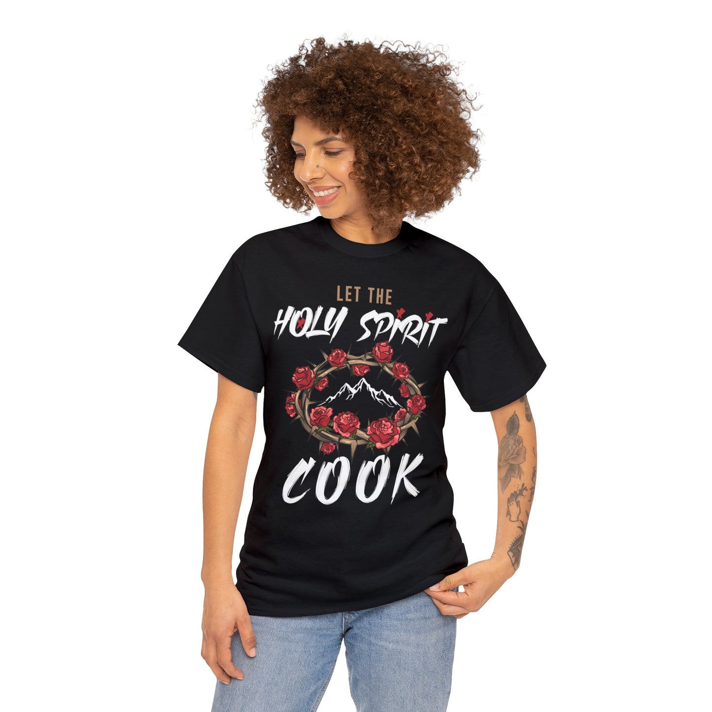 Let The Holy Spirit Cook Cotton Tee