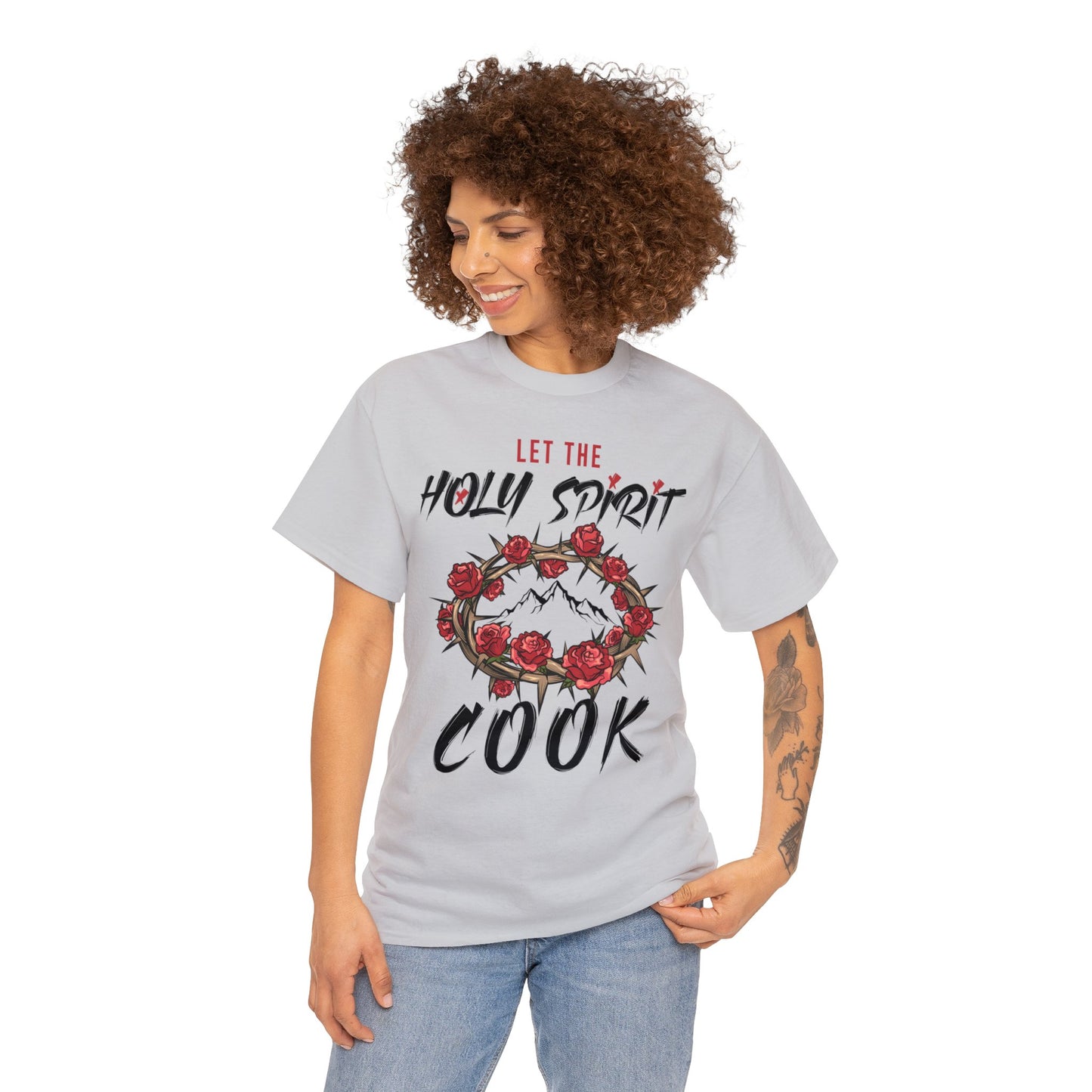 Let The Holy Spirit Cook Cotton Tee