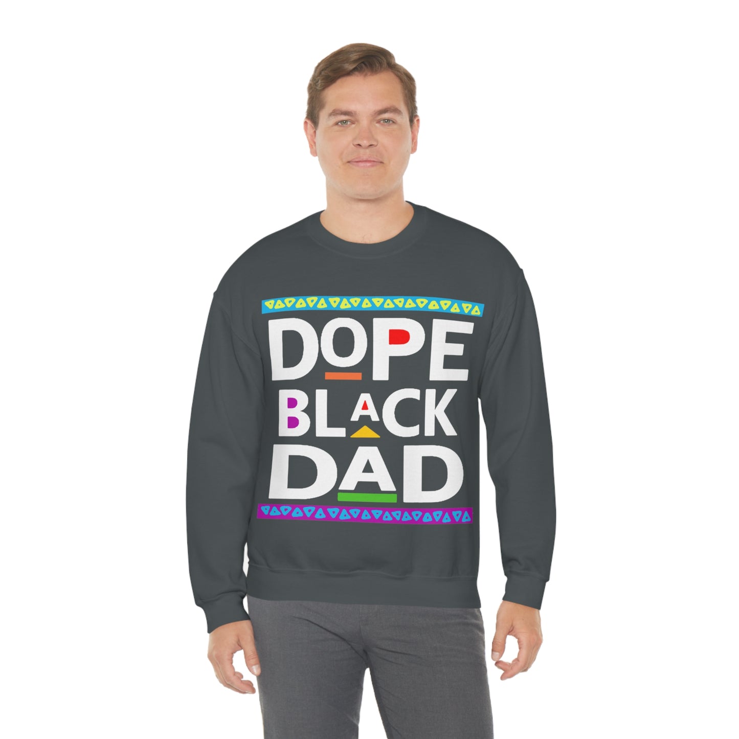 Dope Black Dad Crewneck Sweatshirt