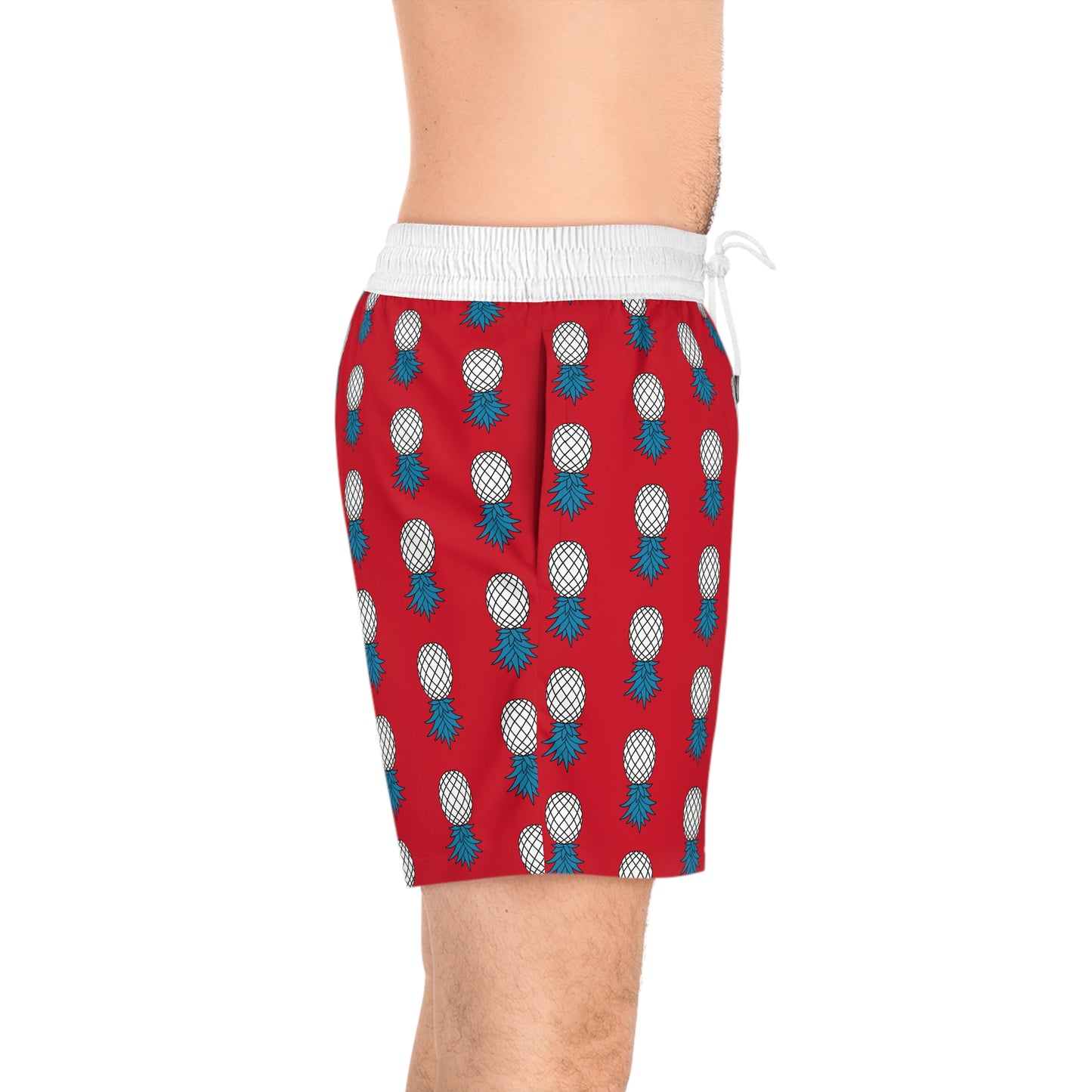Pineapple Swim Shorts - Fire Red