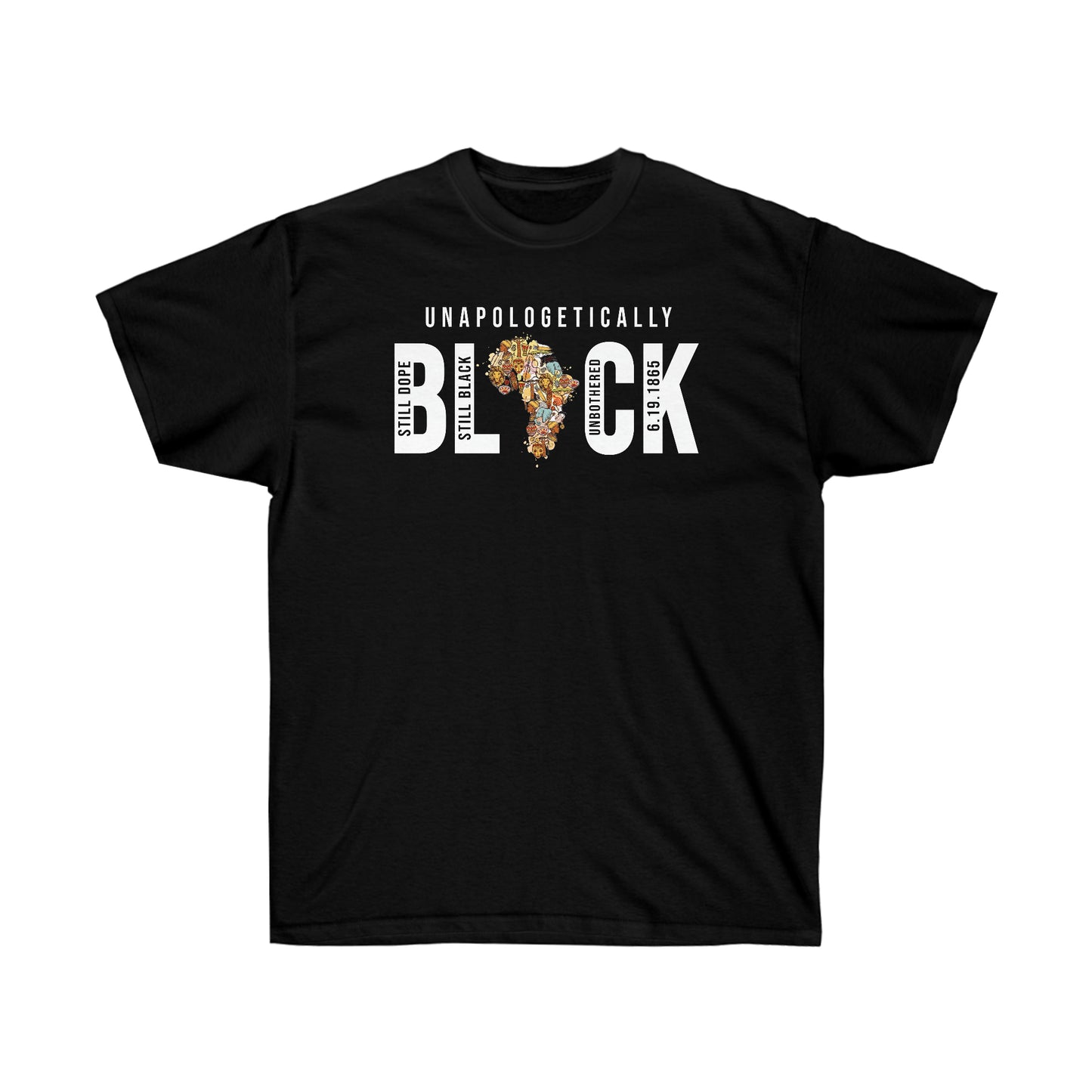 Unapologetically Black Cotton Tee - Adult