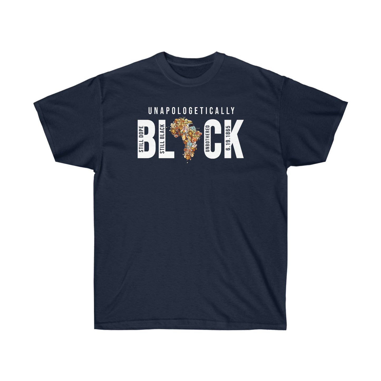 Unapologetically Black Cotton Tee - Adult