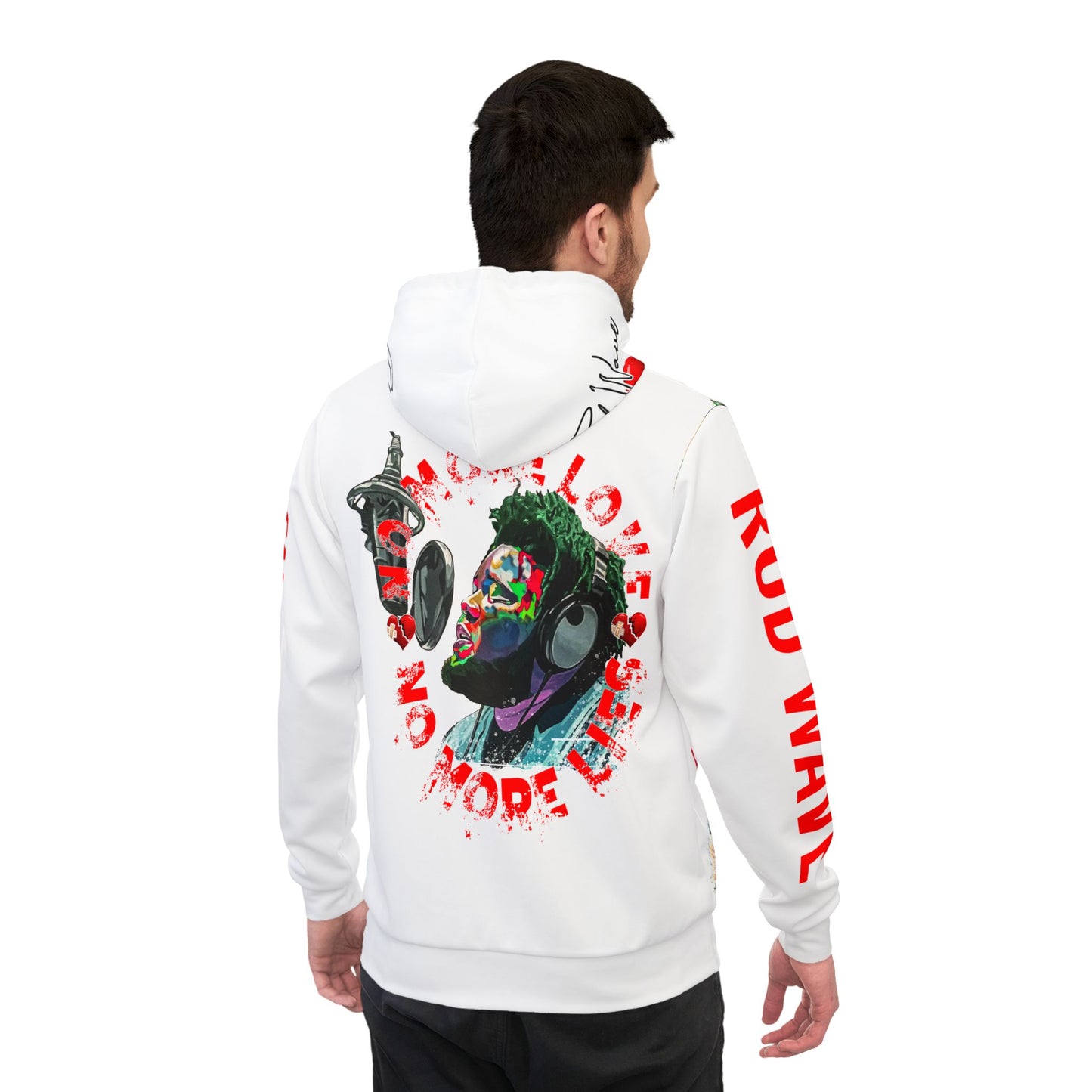 Rod Wave Beautiful Mind Hoodie White | Official Rap Tour All-Over Print Sublimation Pullover