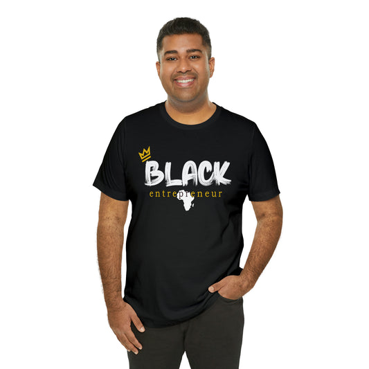 Black Entrepreneur - Premium Tee - Gold