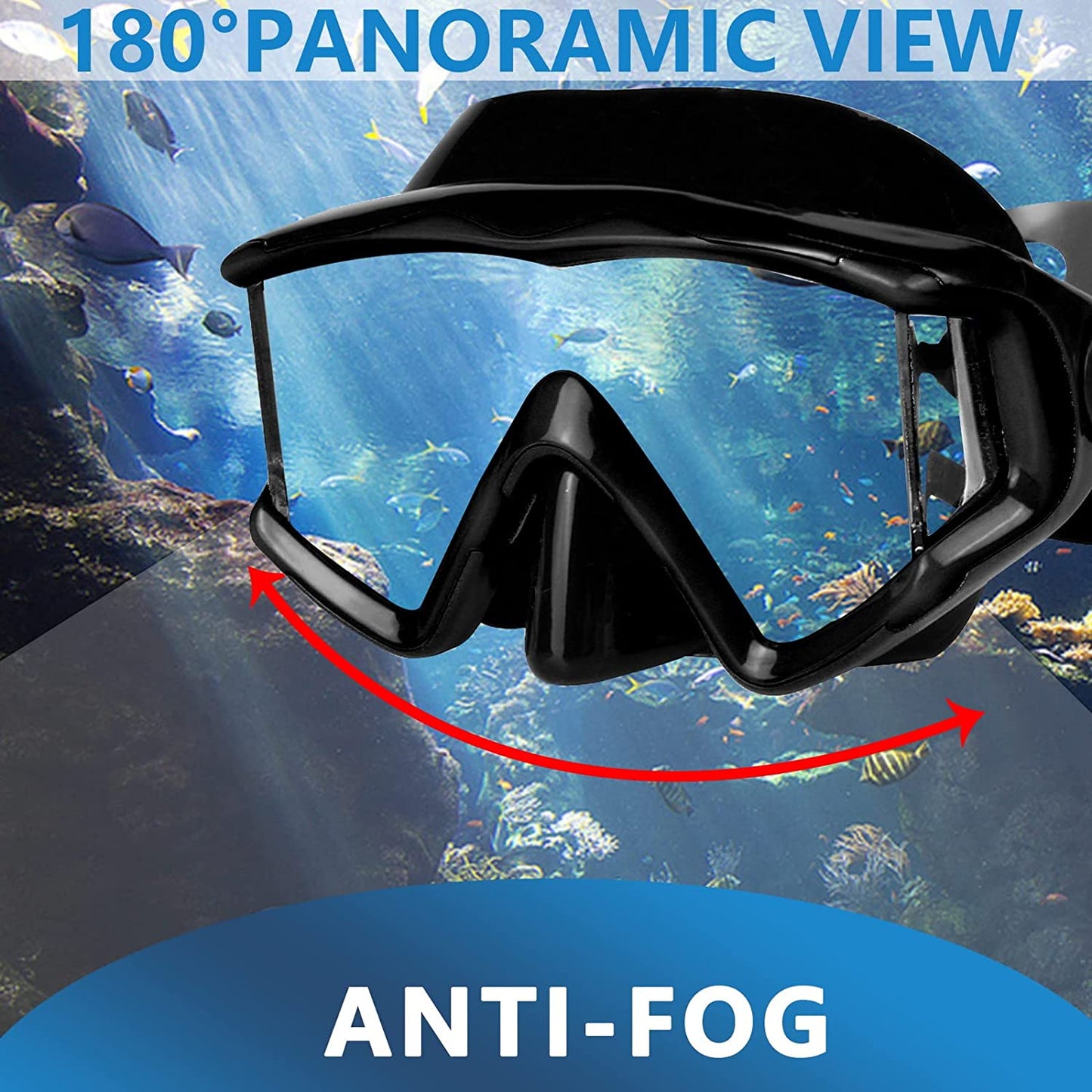 Diving mask Anti-Fog Swimming Snorkel mask