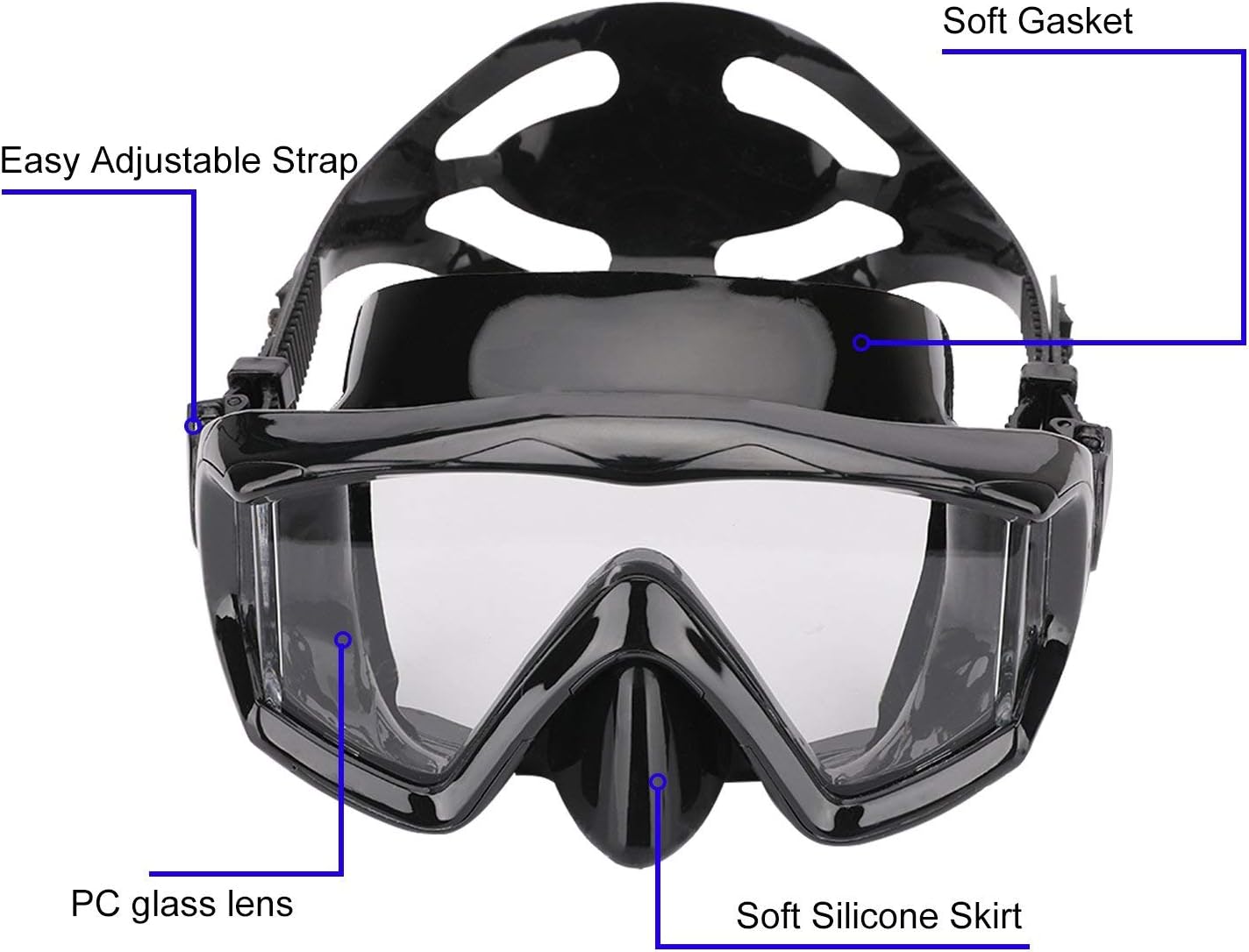 Diving mask Anti-Fog Swimming Snorkel mask