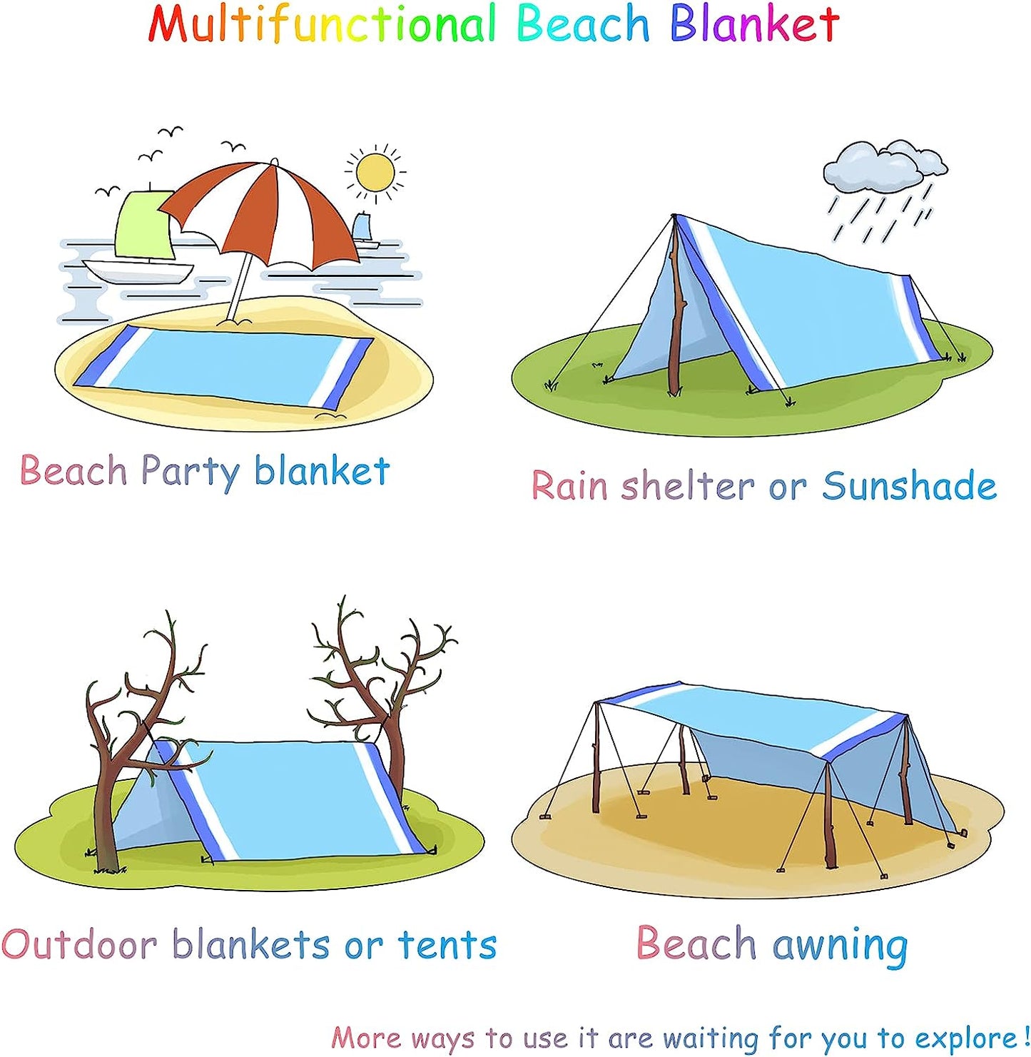 Waterproof Sand Proof Beach Blanket