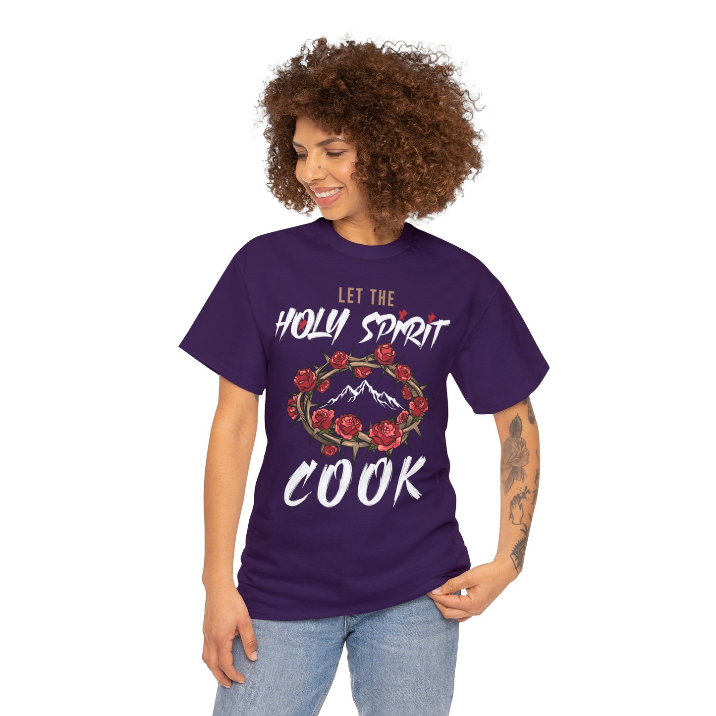 Let The Holy Spirit Cook Cotton Tee