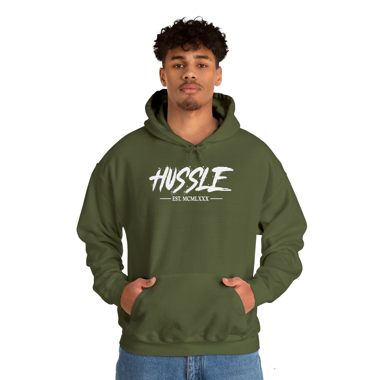 HUSSLE - 1980's Hooded Sweatshirt