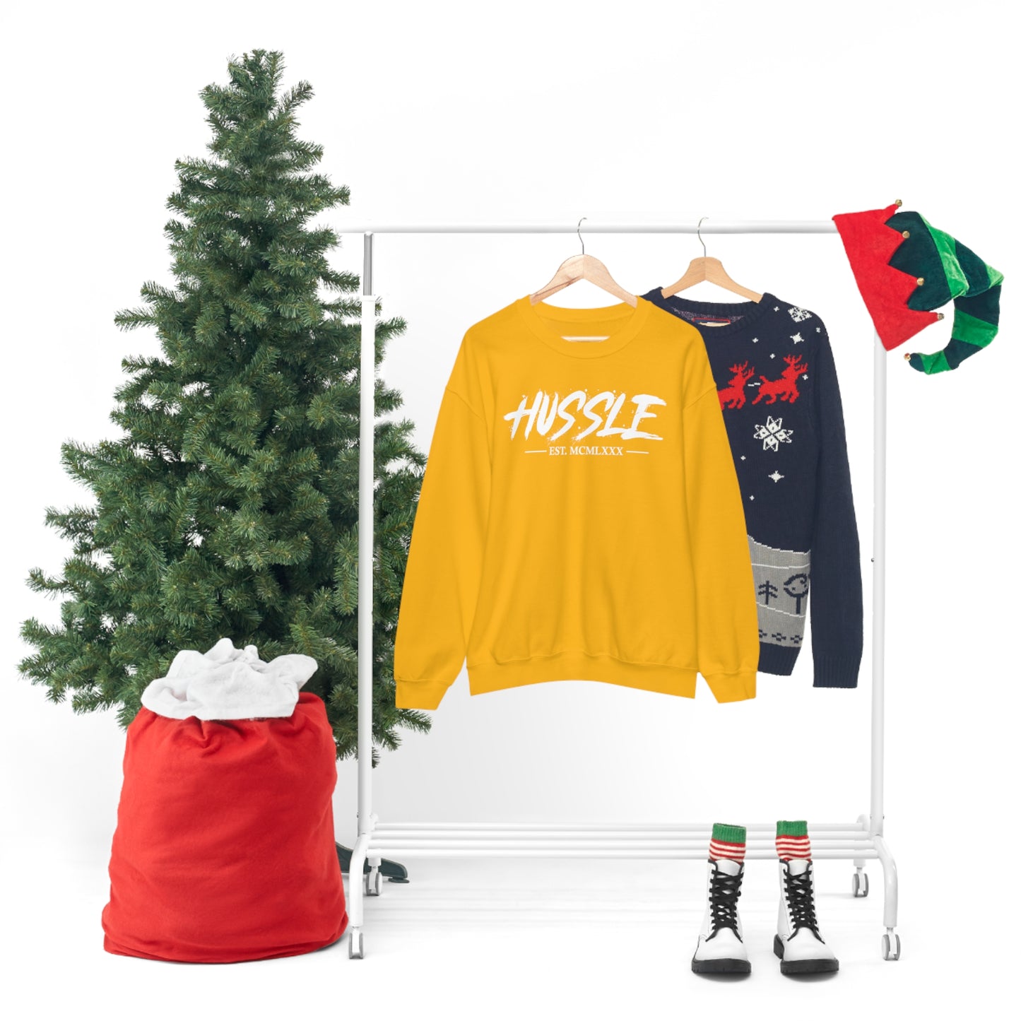 HUSSLE - 1980's Crewneck Sweatshirt
