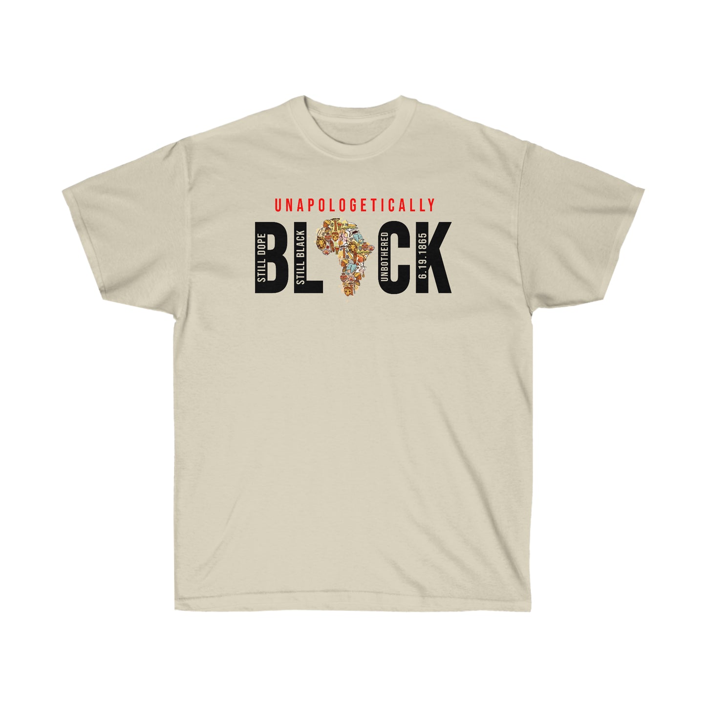 Unapologetically Black Cotton Tee - Adult
