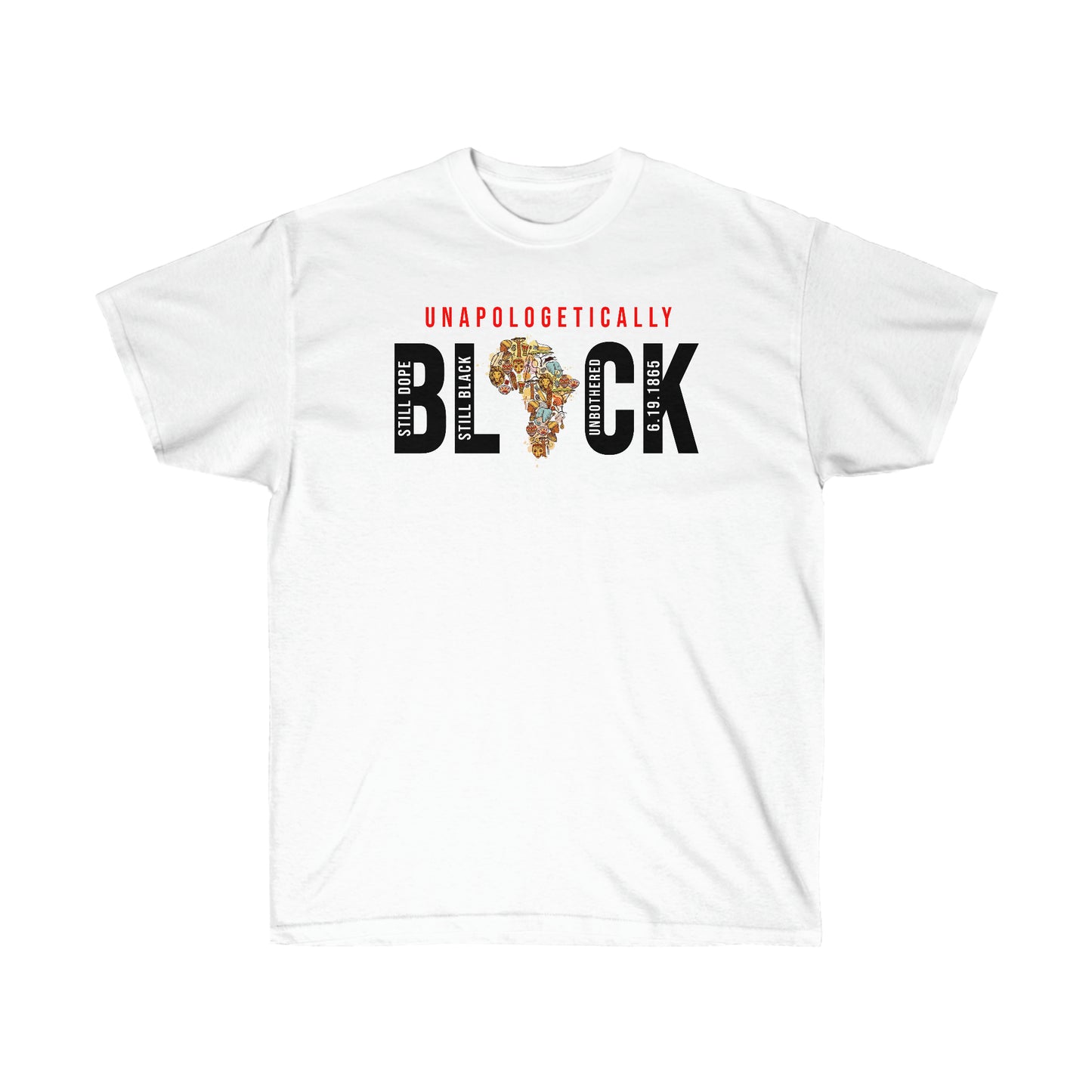 Unapologetically Black Cotton Tee - Adult