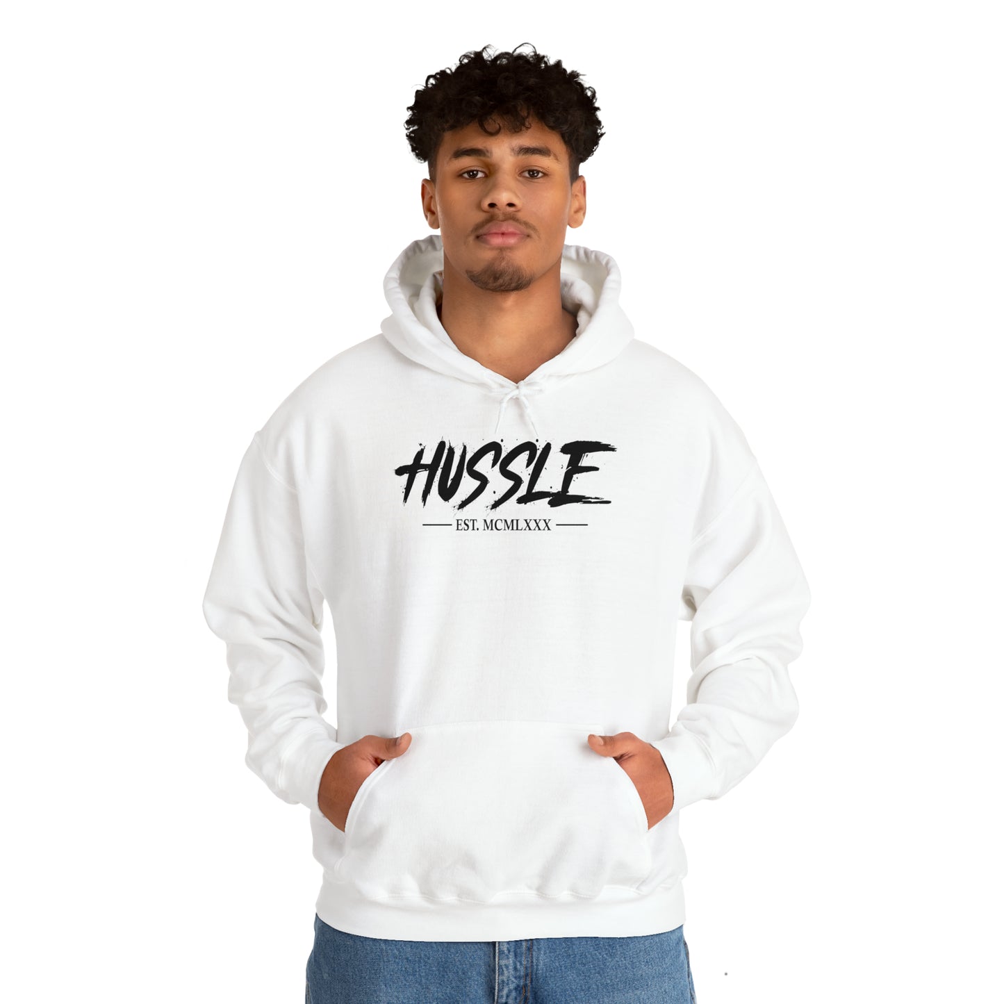 HUSSLE - 1980's Hooded Sweatshirt